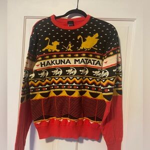 Disney lion king Christmas /knit sweater